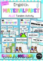 Vorschau - Arbeitsblätter - wachsendes XXL-Materialpaket - Alle Tandem Activities - Deckblatt