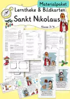 Vorschau - Arbeitsblätter - Materialpaket Sankt Nikolaus Kl. 3/4 Ethik - Deckblatt