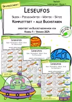 Vorschau - Arbeitsblätter - Lesen lernen mit Karibu 1 (2024) - Grundschrift – Lese-UFOs | 1. Klasse - Deckblatt