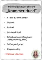 Vorschau - Stundenentwürfe - Krummer Hund: Materialpaket | RSAP/HSAP 2025 - Deckblatt