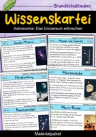 Vorschau - Bildkarten - Astronomie - Das Universum erforschen | Sparpaket | Materialpaket - Deckblatt