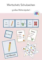 Vorschau - Spiele - Wortschatz Schulsachen : großes Materialpaket - Deckblatt