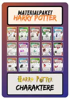 Vorschau - Arbeitsblätter - Materialpaket Harry Potter Charaktere - Leseverständnis + Lösungen (wachsendes Paket) - Deckblatt