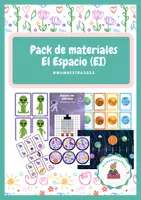 Vista previa - Juegos / Gamificación - Pack de materiales temática espacial - Portada