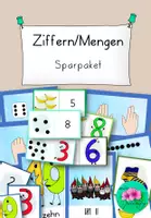 Vorschau - Arbeitsblätter - Ziffern/Zahlen/Mengen - wachsendes Sparpaket - Deckblatt