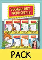 Vista previa - Hojas de trabajo - English vocabulary activities - Pack de materiales (inglés) - Portada