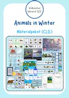 Vorschau - Arbeitsblätter - Tiere im Winter/Animals in Winter Materialpaket - Englisch und CLIL Material für den Sachunterricht - Deckblatt
