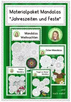 Vorschau - Mal- und Bastelvorlagen - Materialpaket Mandalas „Jahreszeiten und Feste“ - Deckblatt