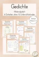 Vorschau - Stundenentwürfe - Unterrichtsreihe: Herbstgedichte (Akrostichon, Elfchen, Rondell) - Deckblatt