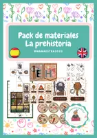 Vista previa - Juegos / Gamificación - Pack materiales La Prehistoria - Portada