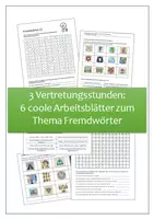 Vorschau - Spiele - Materialpaket Fremdwörter - Deckblatt