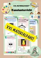 Vorschau - Mal- und Bastelvorlagen - Materialpaket für den Kunstunterricht 🖼️ - Deckblatt