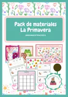 Vista previa - Hojas de trabajo - Pack de materiales: La primavera - Portada