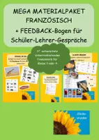 Vorschau - Stundenentwürfe - Wachsendes Mega Materialpaket: Animaux de zoo. Petit-déjeuner, Feedback - Deckblatt