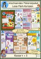 Vorschau - Spiele - Lesen und merken, Wachsendes Materialpaket, Klasse 4, Klasse 5 - Deckblatt