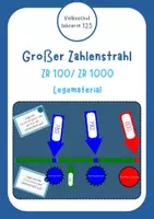 Vorschau - Spiele - Materialpaket Zahlenstrahl - Orientierung in den Zahlenräumen 100 und 1000 - Deckblatt