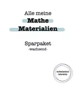 Vorschau - Stundenentwürfe - Alle Mathe Materialien - Sparpaket (wachsend) - Deckblatt