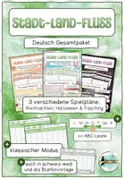 Vorschau - Spiele - Wachsendes Materialpaket Stadt-Land-Fluss Deutsch #Silvesterknaller25 #rabattraketenzusalevester25 - Deckblatt
