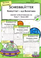 Vorschau - Arbeitsblätter - Schreiben lernen mit Karibu 1 (Version 2024) – Materialpaket Schreibblätter | Arbeitsblätter für die 1. Klasse - Deckblatt