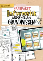 Vorschau - Arbeitsblätter - Sparpaket: Grundwissen Informatik Wiederholungsheft - Deckblatt