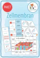 Vorschau - Arbeitsblätter - Zellmembran – 4x Aktivitäten und Spiele - Deckblatt