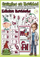 Vista previa - Juegos / Gamificación - Paquete de materiales: Navidad Juegos de Química con Símbolos de Elementos - Portada