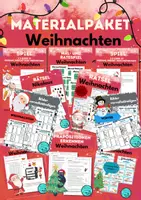 Vorschau - Arbeitsblätter - Materialpaket zum Thema Weihnachten, Spiele, Arbeitsblätter, Kunst - Deckblatt