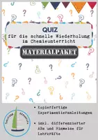 Vorschau - Spiele - Quiz-Sammlung für den Chemieunterricht - WACHSENDES MATERIALPAKET - Deckblatt