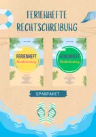 Vorschau - Arbeitsblätter - Ferienhefte Rechtschreibung für die 5. bis 8. Klasse - Sparpaket - Deckblatt