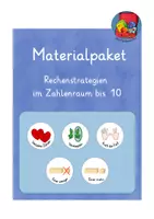 Vorschau - Arbeitsblätter - Materialpaket: Rechenstrategien im Zahlenraum bis 10 - Deckblatt