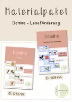 Vorschau - Spiele - Materialpaket - Domino (sonderpädagogische) Leseförderung - Deckblatt