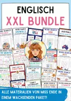 Vorschau - Arbeitsblätter - Riesiges wachsendes Materialpaket / Bundle / Spiele, Rätsel und Anschauungsmaterial / Englisch - Deckblatt