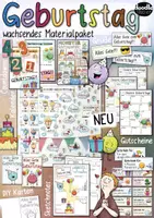 Vorschau - Arbeitsblätter - Geburtstag PAKET 🎉 / Geburtstage in der Schule / Ideen - Deckblatt