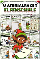 Vorschau - Spiele - Materialpaket "In der Elfenschule" Verben und Verbformen - DaZ / DaF / Deutsch - Deckblatt