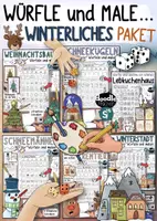 Vorschau - Arbeitsblätter - "Würfle und male... - Winterliches Paket" 🎨❄️ Winter Kreativprojekt - Deckblatt