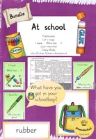 Vorschau - Stundenentwürfe - (Bundle) Unterrichtseinheit "At school" - school things - Deckblatt