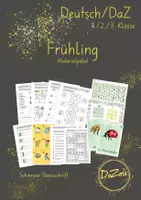 Vorschau - Unterrichtsreihen - Materialpaket Wortschatz Frühling - Deckblatt