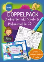 Vorschau - Arbeitsblätter - Doppelpack "Brettspiel + Spiel- & Rätselmatte Plusaufgaben ZR 10" | Mathematik Klasse 1 | Mathe Spiele Klasse 1 | Addition bis 10 - Deckblatt