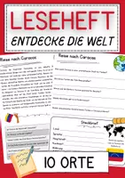 Vorschau - Arbeitsblätter - Materialpaket Leseverstehen 6. - 7.Klasse Textverständnis 10 Orte Entdecke die Welt - Deckblatt