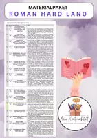 Vorschau - Stundenentwürfe - Materialpaket: Roman Hard Land - Deckblatt