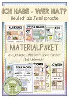 Vorschau - Spiele - ICH HABE - WER HAT? (wachsendes) Materialpaket (Deutsch/DaZ) - Deckblatt