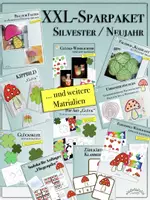 Vorschau - Arbeitsblätter - XXL-SPARPAKET „Silvester & Neujahr / Glück / St. Patrick`s Day“ - wachsendes Bundle - Deckblatt