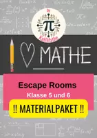 Vorschau - Arbeitsblätter - Materialpaket Escape Rooms (Klasse 4–6) – Mit Lösungen | Bruchrechnung, Dezimalzahlen & mehr - Deckblatt