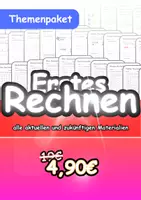 Vorschau - Stundenentwürfe - Erstes Rechnen Materialpaket - Deckblatt