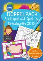 Vorschau - Mal- und Bastelvorlagen - Doppelpack "Brettspiel + Spiel- & Rätselmatte Plus & Minus ZR 10" | Mathematik Klasse 1 | Mathe Spiele Klasse 1 | Anfangsunterricht - Deckblatt