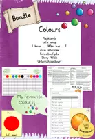 Vorschau - Stundenentwürfe - (Bundle) Unterrichtseinheit "Colours" - Deckblatt