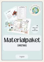 Vorschau - Stationenlernen - Materialpaket Christmas (Spiele, Mystery Maze, Story Walk) - Deckblatt
