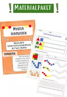 Vorschau - Stundenentwürfe - Materialpaket Muster fortsetzen (Besondere Unterrichtsvorbereitung + Lernstandsehebung) - Deckblatt