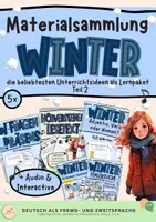 Vorschau - Spiele - Winter - Materialpaket DaF/DaZ - Deckblatt