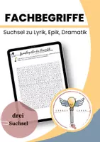 Vorschau - Unterrichtsreihen - Fachbegriffe zur Dramatik, Epik und Lyrik wiederholen. - Deckblatt